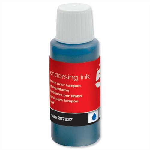 Blue Endorsing Ink 28ml 5 Star Hunt Office UK