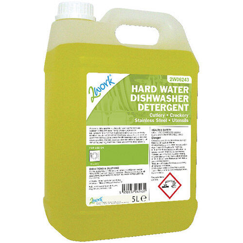 2Work 5 Litre Dishwasher Liquid (Pack of 1) 303 Hunt Office UK