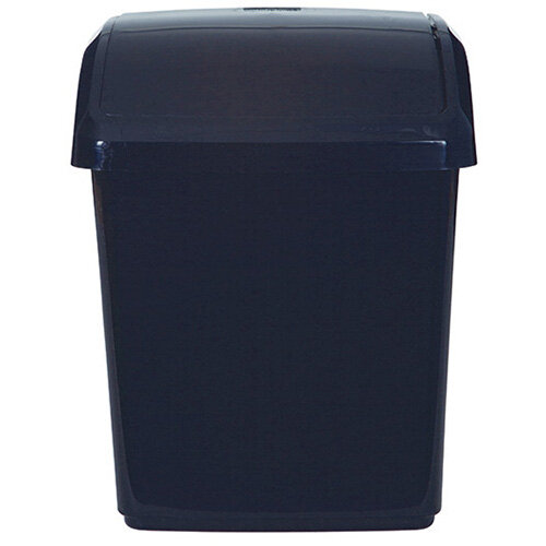 2Work Swing Top Bin 10 Litre Black RB02385 Hunt Office UK
