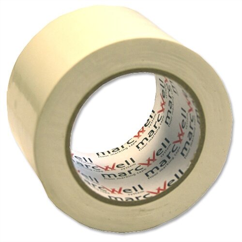 HeavyDuty Floor Marking Tape White 75mm x 33m Adpac Marcwell Hunt