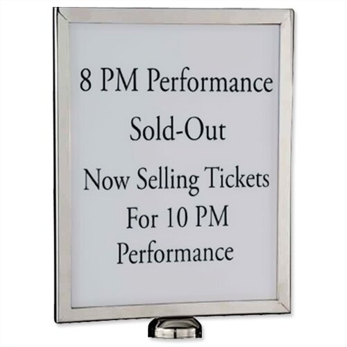 Sign Holder Stainless Steel A4 For Flexibarrier Barrier Post Hunt