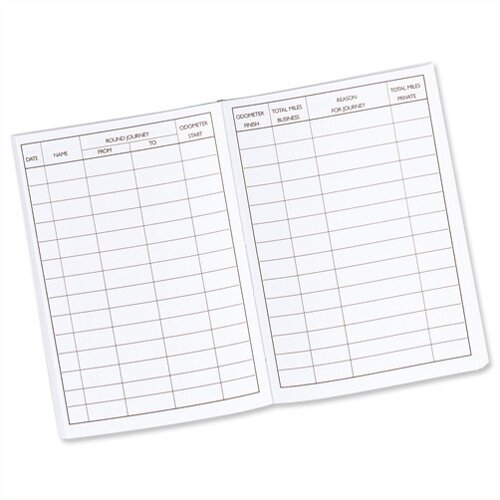Guildhall Vehicle Mileage Log Book T43 Hunt Office UK