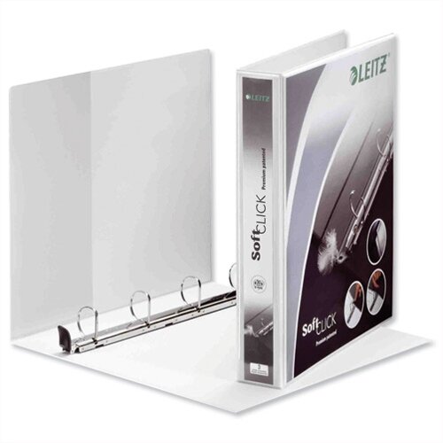 Leitz Softclick Presentation Ring Binder A4 White 25mm Capacity PVC 4 D