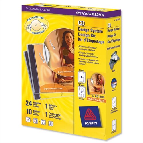 Avery afterBURNER Label System Software with Applicator 10 Inserts