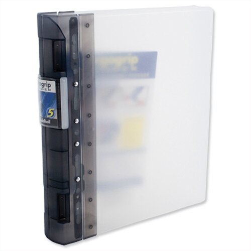 Produktbild von Guildhall GLX Ergogrip Ordner Aus Polypropylen 8 Zacken/4 Ringe 55 Mm A4 2 Stück Milchig/Grün