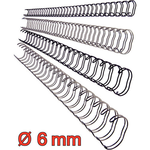 Leitz Wire Spine 6mm Pack of 100 - Hunt Office UK