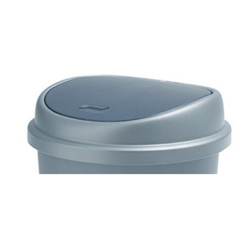Addis 50 Litre Press Top Bin Metallic 512834 Hunt Office UK