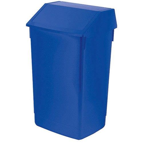 Addis 60 Litre Flip Top Waste Bin Blue Finish (Pack of 1) AG813424