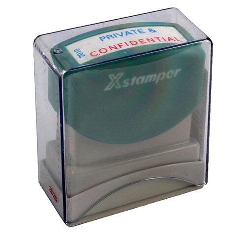 Artline Xstamper Private and Confidential Blue/Red Ink X2010 Hunt