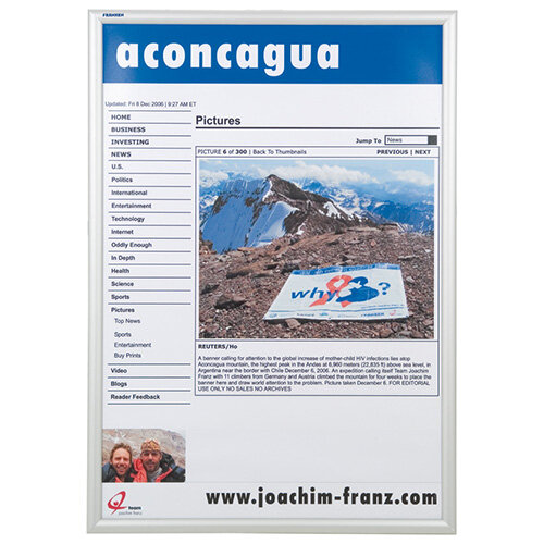 Franken A1 Exterior Aluminium Snap Frame Clip Frame BS1704