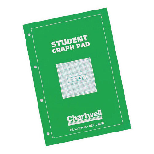 Chartwell Graph Pad A4 50 Sheets Tenths J104B Hunt Office UK