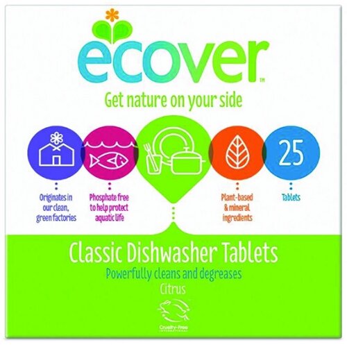 Ecover Dishwasher Tablets Environmentally Friendly (Pack 25) Ref VEVDT