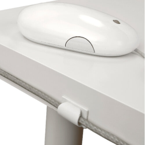 White Cable Tidy Clip SelfAdhesive PVC Cable Management Solution