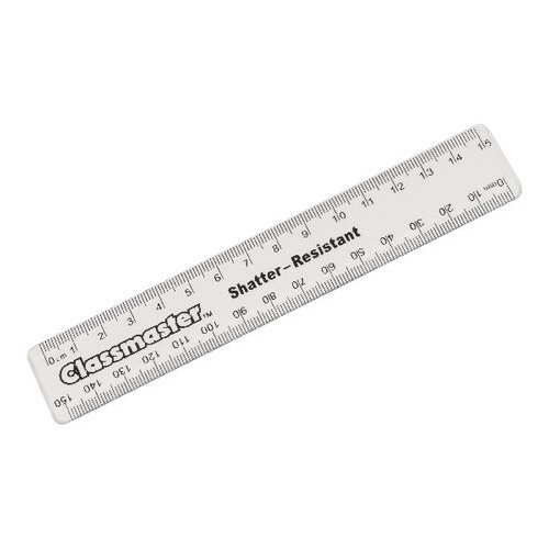 Classmaster Clear Ruler 15cm Pack of 100 R15C - Hunt Office UK