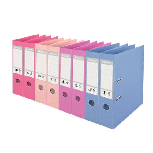 Esselte A4 Polypropylene 75mm Assorted Lever Arch File Pack of 10
