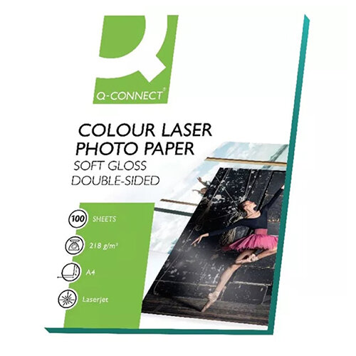 QConnect A4 SemiGloss Colour LaserPrinter Copier Paper 210gsm Pack of