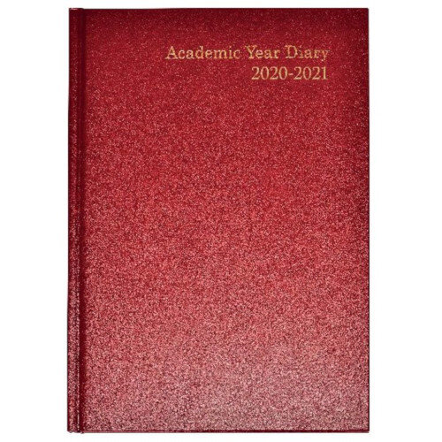 Academic Diary Week to View A5 Burgundy 2020-21 KF3A5ABG21 - Hunt Office UK