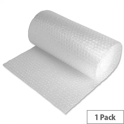 Jiffy Bubble Wrap Film Roll 600mm x 25m Clear Hunt Office UK
