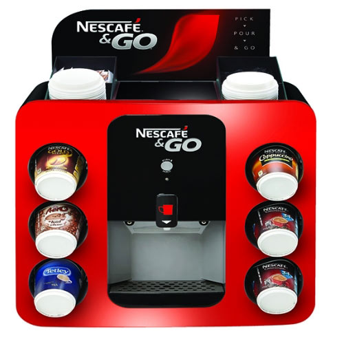 Nescafe & Go Drinks Machine for Hot Beverages, Machine heats in 510