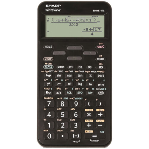 Sharp WriteView SHELW531TLBBK Scientific Calculator Dot Matrix Display