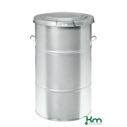 Waste Bin Galvanized 805 X 490 X 490mm Hunt Office UK