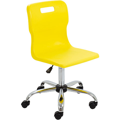 Titan Swivel Senior Classroom Chair with Castors 435525mm Seat Height