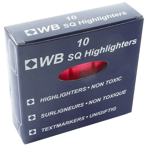 HiGlo Highlighter Pens Pink Pack 10 WX01112 Hunt Office UK