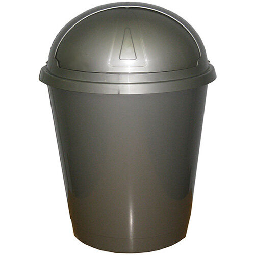 Addis Bullet Bin 50 Litre Roll Top Black Hunt Office UK