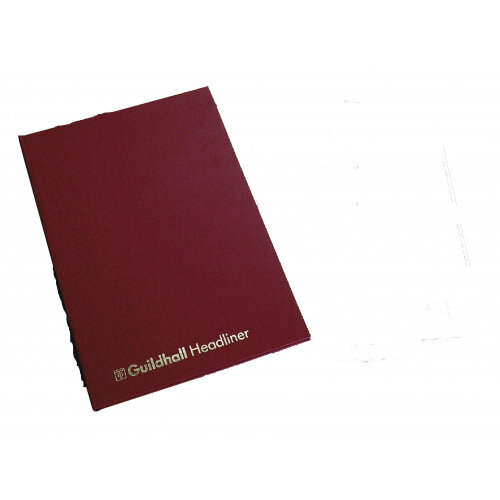 Guildhall Headliner Account Book Casebound 298x203mm 14 Cash Columns 80