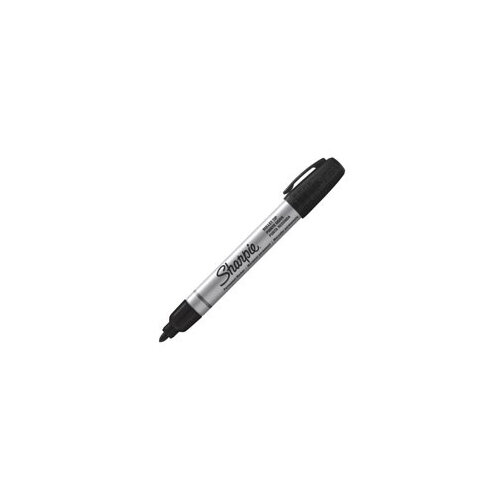 Sharpie Pro Metal Barrel Permanent Marker Bullet Tip 1.0mm Line Black (Pack 12) Hunt Office UK