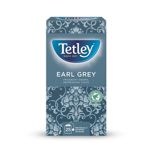 Tetley Earl Grey Tea Bags Individually Wrapped and Enveloped (Pack 25