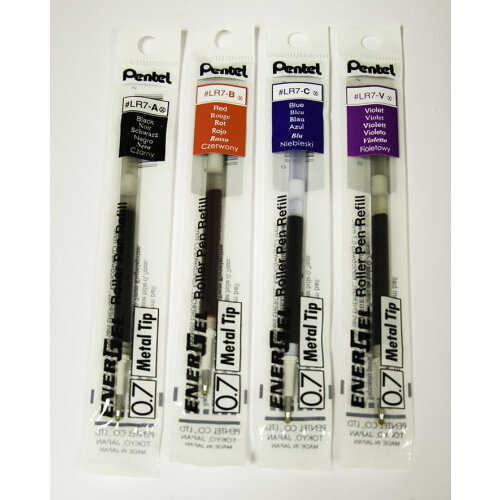 Pentel LR7-DX Nachfüllmine für EnerGel-Stifte, 0,7 mm Kugelspitze, grün
