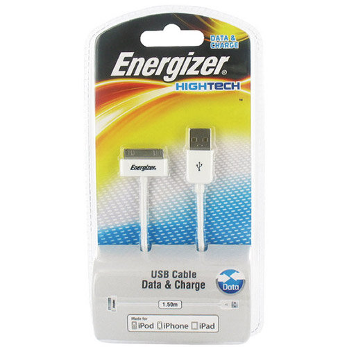 Energizer USB Charger Sync Cable Apple Dock Black Hunt Office UK