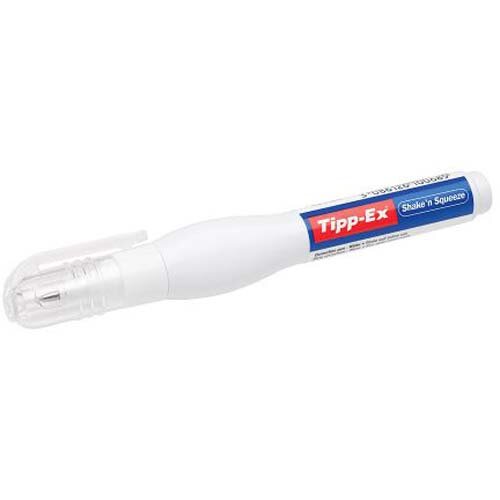 TippEx Shake n Squeeze Correction Fluid Pen 8ml White (Pack 3) HuntOffice.co.uk
