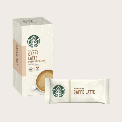 STARBUCKS Latte Instant Coffee Sachets (Pack 5) HuntOffice.co.uk