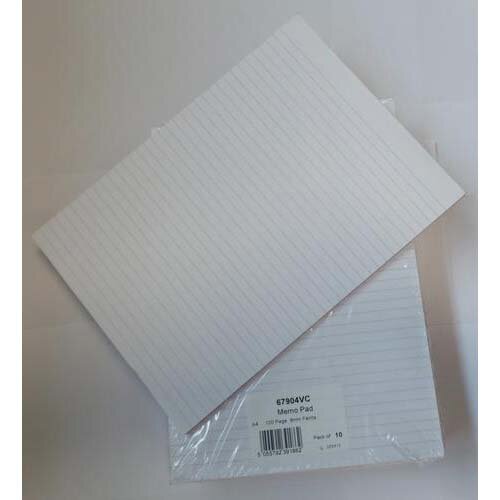 Silvine (A4) Memo Pad Headbound 56gsm Ruled | 153571 | Memo Pads - View #8