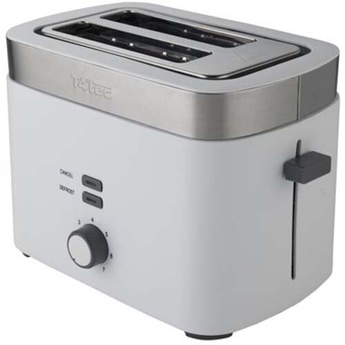 T4Tec TT TOT853SSL White 2 slice toaster HuntOffice.co.uk