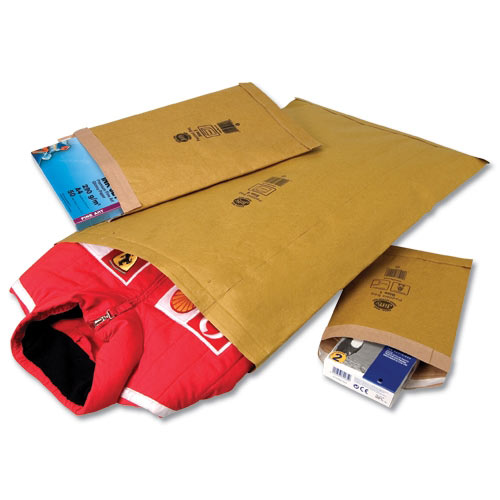 Jiffy AirKraft Size 000 Bubble Lined Bags Gold 90x145mm Pack of 150