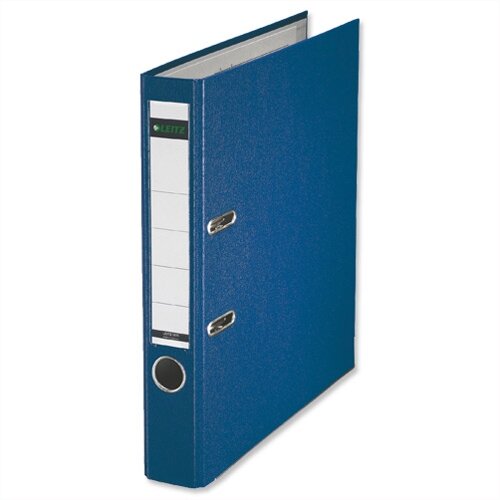 Leitz Blue Mini Lever Arch File Plastic A4 Pack 10 Hunt Office UK