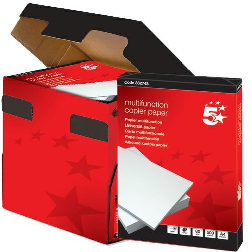 A4 White 80gsm Multifunctional Printer Paper Box of 2500 Sheets 5 Starr