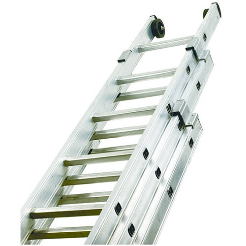 EN131GSNF Push Up Aluminium 42 Rung Ladder 3 Section Extended Height