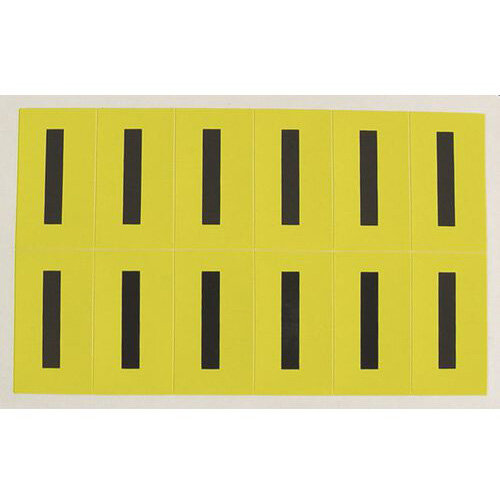 Adhesive Label Bin Sticker Letter I H19Xw14mm 36 Characters Per Sheet