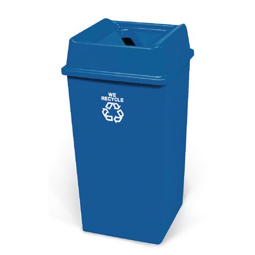 Paper Waste Bin Base Container Only Without Lid 132.5L Blue Hunt