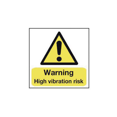 Hand Arm Vibration Labels Warning High Vibration Risk Strip Of 100