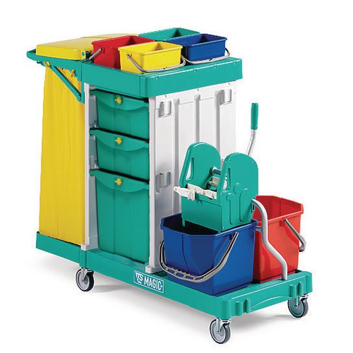 Multi Purpose Cleaning Trolley Hunt Office UK