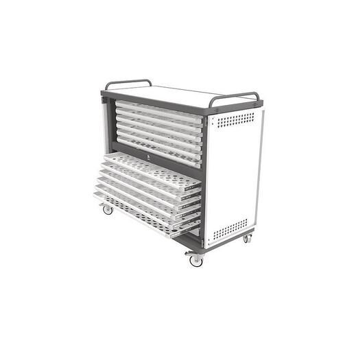 Heavy Duty Laptop Storage Trolley Holds Up To 24 Large Size Laptops