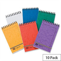 Europa 202x127mm Major Elasticated Notepad Wirebound Ruled 300 Pages Assorted A Pack 10 Europa 202x127mm Major Elasticated Notepad Wirebound Ruled 300 Pages Assorted A Pack 10