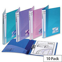 Snopake Electra A4 Assorted Clamp Binder Polypropylene for 100 Sheets 80gsm 12790 Pack 10 Snopake Electra A4 Assorted Clamp Binder Polypropylene for 100 Sheets 80gsm 12790 Pack 10