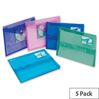 Snopake Polyplus Electra Wallet File Heavy-duty Polypropylene Assorted A4 Snopake Polyplus Electra Wallet File Heavy-duty Polypropylene Assorted A4