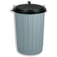 Dustbin Round Composite with Lid plus Locking Clips 90 Litres AG813411